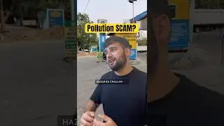 pollution certificate reality? #shorts #puc #challan #money #tax #automobile #delhincr