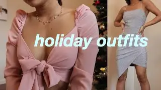 HOLIDAY PARTY OUTFIT IDEAS 2019 | casual + dressy