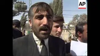 Group of lawyers demonstrating against US bombing in Quetta.
