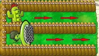 Plant Vs Zombies Cactuts Vs Galting pea Vs Dr.Zomboss