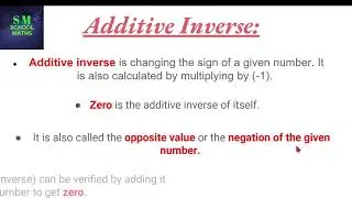 What is Additive Inverse?