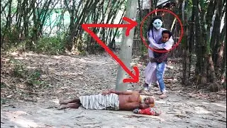 FAKE GHOST VS SLEEPING GRANDPA PRANK! Funniest Reaction EVER 😂👻