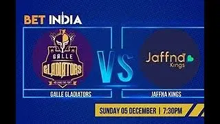 Lanka Premier League 2021 | Galle Gladiators vs Jaffna Kings 1st Match | GG vs JK Live
