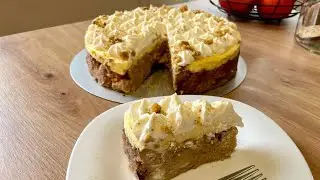 Di&oacute;sguba torta - isteni marad&eacute;kmentő &ouml;tlet [Hungarian Walnut Bread Pudding Cake]