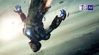 After Effect Ironman Infinity War Tutorial || Flying Repulsor Smoke Effect