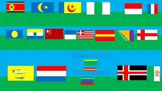 European and Asian flags swap colors | Educational Geography Story | Numbers for kids