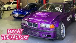 E36 M50/M52 OIL COOLER INSTALL | 280ZX ROOF VINYL WRAP 🤩
