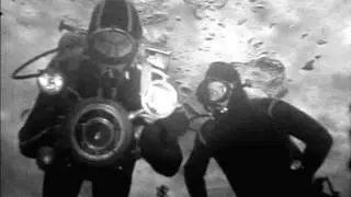 Eistauchen im Heinitzsee 1969