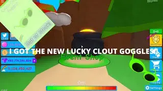 I GOT THE NEW LUCKY CLOUT GOGGLES!! | Bubble Gum Simulator | Roblox