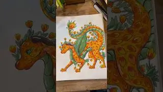 ✨What other flower dragons??✨ #artist #art #dragonart #flowerart #dragon #tulip #artwork #wof