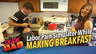 Labor Pain Simulator While Making Breakfast!