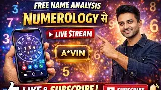 free name analysis numerology से लाइवMannoj U Patidar is live