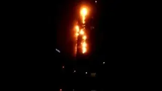 Massive fire rips through Dubai skyscraper