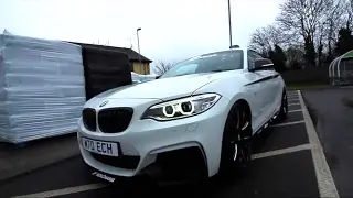 BMW M235i M400 Remus exhaust and Eibach springs Review and Road Test with Motech Performance