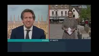 ITV Anglia News interview about disabled parking on Market Square in St Neots. 15th May 2025