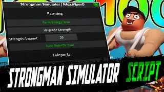 Strongman Simulator script – (Farm energy, Autofarm, Upgrade strength)