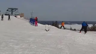 CALABOGIE PEAKS SKI HILL TOP TO BOTTOM RUN | Whistlin' Paddy to Finnegan |Calabogie, Ontario |XTU X1