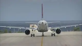 Commercial Aircraft: 1 min aerial stock footage montage (046)