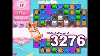 Candy Crush Saga Level 3276 (3 stars, No boosters)