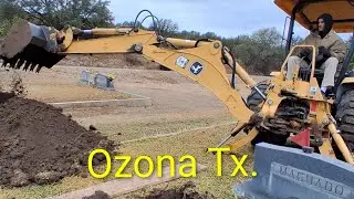 In Ozona today. We'll be digging the grave and setting up the tent for the funeral this afternoon. 