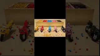 🛵⚫🔴🟡Bick colors change toys for kids #shorts #youtubeshortsvideo #foryou