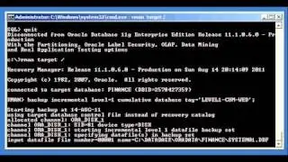 Oracle DBA Justin - How to perform a cumulative incremental Oracle database backup