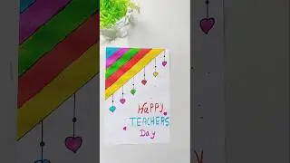 easy teachers day card #drawing #cartoon #teacher #shortvideo #teachersday