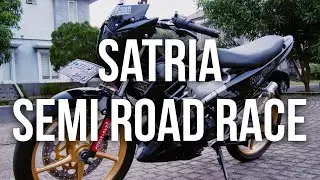 SATRIA F150 MODIF SEMI ROAD RACE! - #75 GUANTENGAN MANA BROK AMA FU GUE??