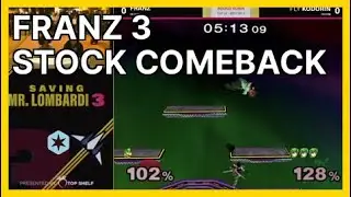 Franz 3 Stock Comeback (TopShelfEsports) | Smash Melee Highlights