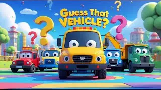 Guess That Vehicle 🚗🚜 | Fun Vehicles Quiz | Kids Learning Game