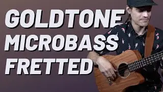 Goldtone Microbass Fretted | Portable Bass with Rubber Strings! | Kris Super Rad Bass Demos |