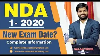 NDA (1) 2020 New Exam Date/NDA Exam Tips/CDS ExamTips/Airforce Exam Tips/NDA Coaching Lucknow/WDA