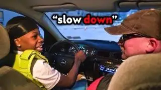 RAKAI TAKES HIS DRIVING TEST