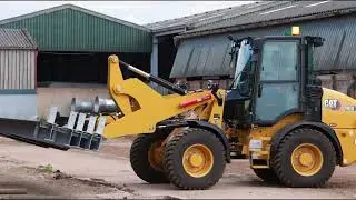 908 High Lift and Pallet Forks at Work | Next Generation Cat&reg; Compact Wheel Loaders