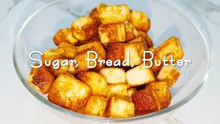 카라멜 식빵팝콘 우유없이 만들기: Caramel bread popcorn making without milk -One room cook 원룸쿡