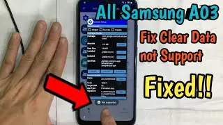 Samsung Galaxy A03 Frp Bypass Android 12 fix clear data not supported  Without Restore  Without Kn