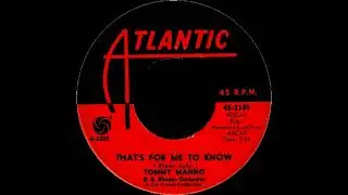 Tommy Manno & The D.D. Rhodes Orchestra - That's For Me To Know (BSN Stereo Mix)