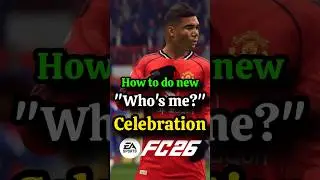 how to do who's me celebration in fc26 #eafc26 #football #trending
