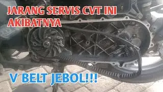 Beat fi rarely serviced CVT v belt broke. Do regular maintenance.