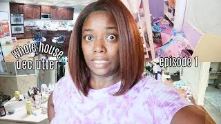 Cleaning my FILTHY Bathroom 🤢 Satisfying CLEAN WITH ME 😳  WHOLE HOUSE DECLUTTER + CLEANING SERIES