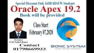 Oracle Apex 19.2 : Project Base Training part 1