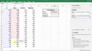 Использование Excel для расчета коэффициента корреляции || Интерпретация взаимосвязи между переме...
