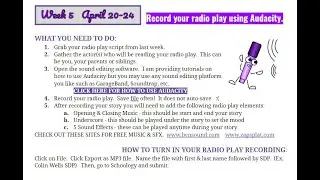 AMS Theatre Tech   Audacity Tutorial