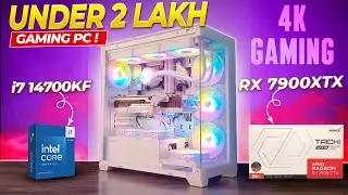 Under Rs 2 Lakh 4K Gaming PC Build 2025 | i7 14700KF RX 7900 XTX