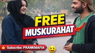 #funny  Free muskurahat public reaction prankMafia official 