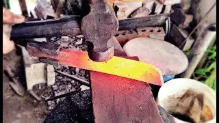 Изготовление морского ножа из стали 5160.