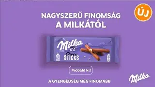 L&aacute;gy Milka tejcsokol&aacute;d&eacute;ba m&aacute;rtott kekszrudak &ndash; pr&oacute;b&aacute;ld ki az &uacute;j Milka Choco Sticks-et!