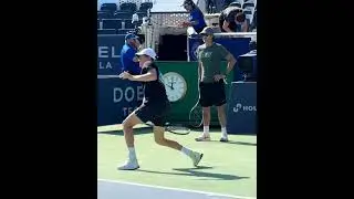 Jannik Sinner Center Court Practice Cincinnati Open 2024 #cincinnatiopen