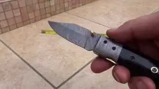 DKC-122 NIGHT RIDER  Knives Custom Hand Made Damascus Hunting Pocket Folding Knife