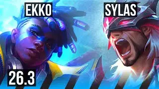 EKKO vs SYLAS (MID) | 66K damage, 5k gold comeback | NA Challenger | 26.3